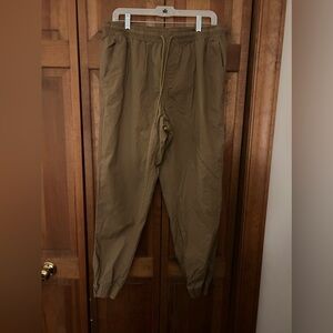 Beverly Hills Polo Club Men's Tan Classic Minimalist Cotton Sz L Joggers